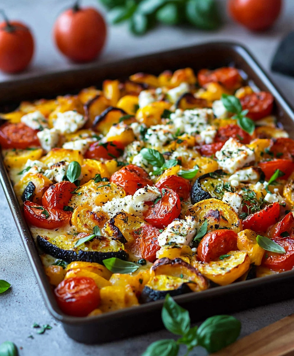 Ofengemüse Feta überbacken