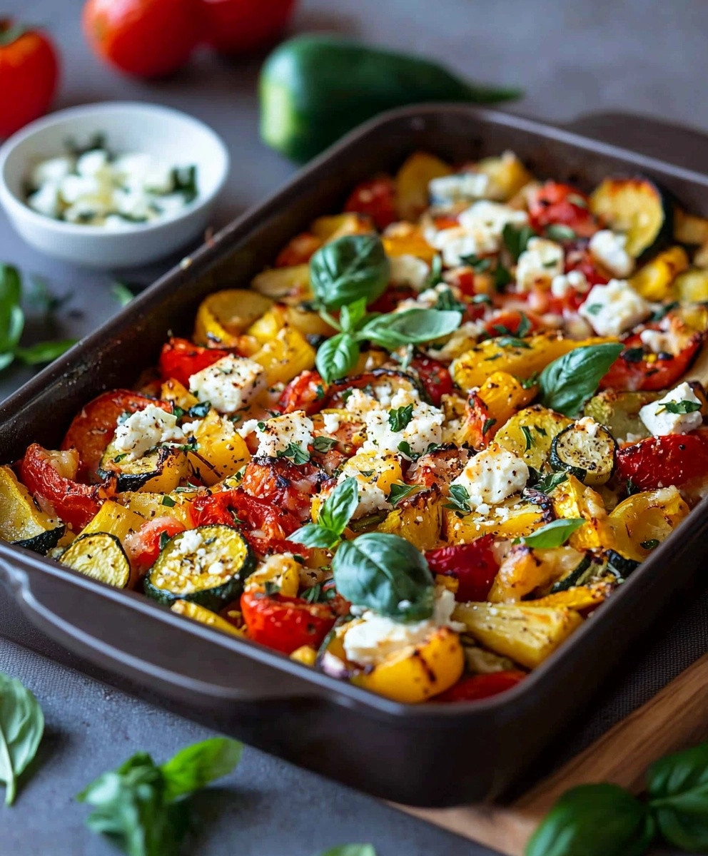 Ofengemüse Feta überbacken