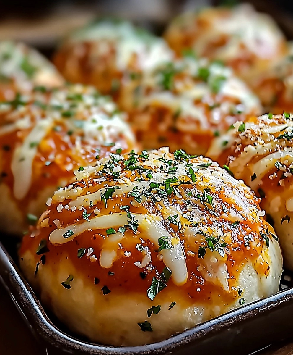 Pizza Bällchen genießen
