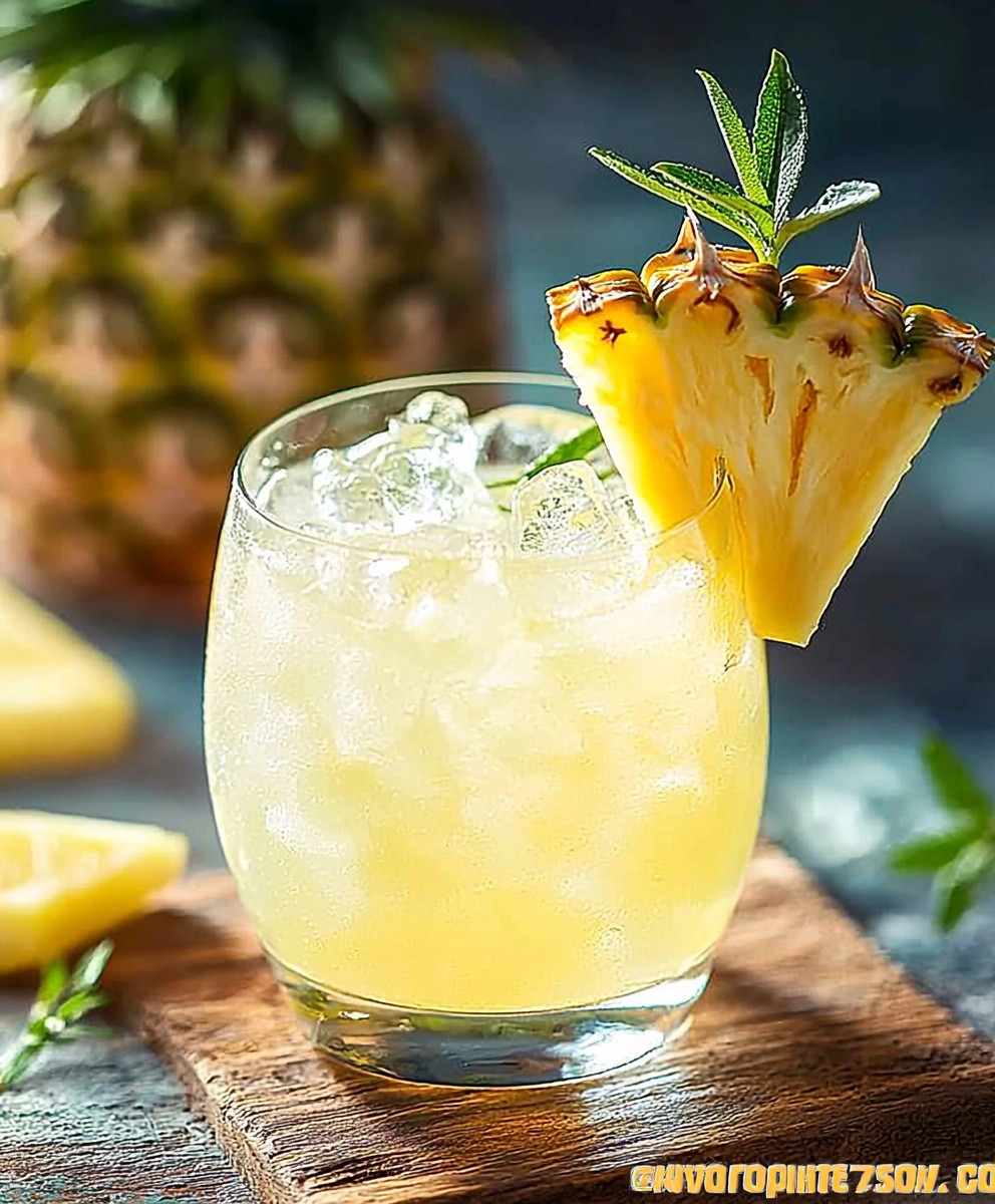 Ananas Limonade ohne Zucker