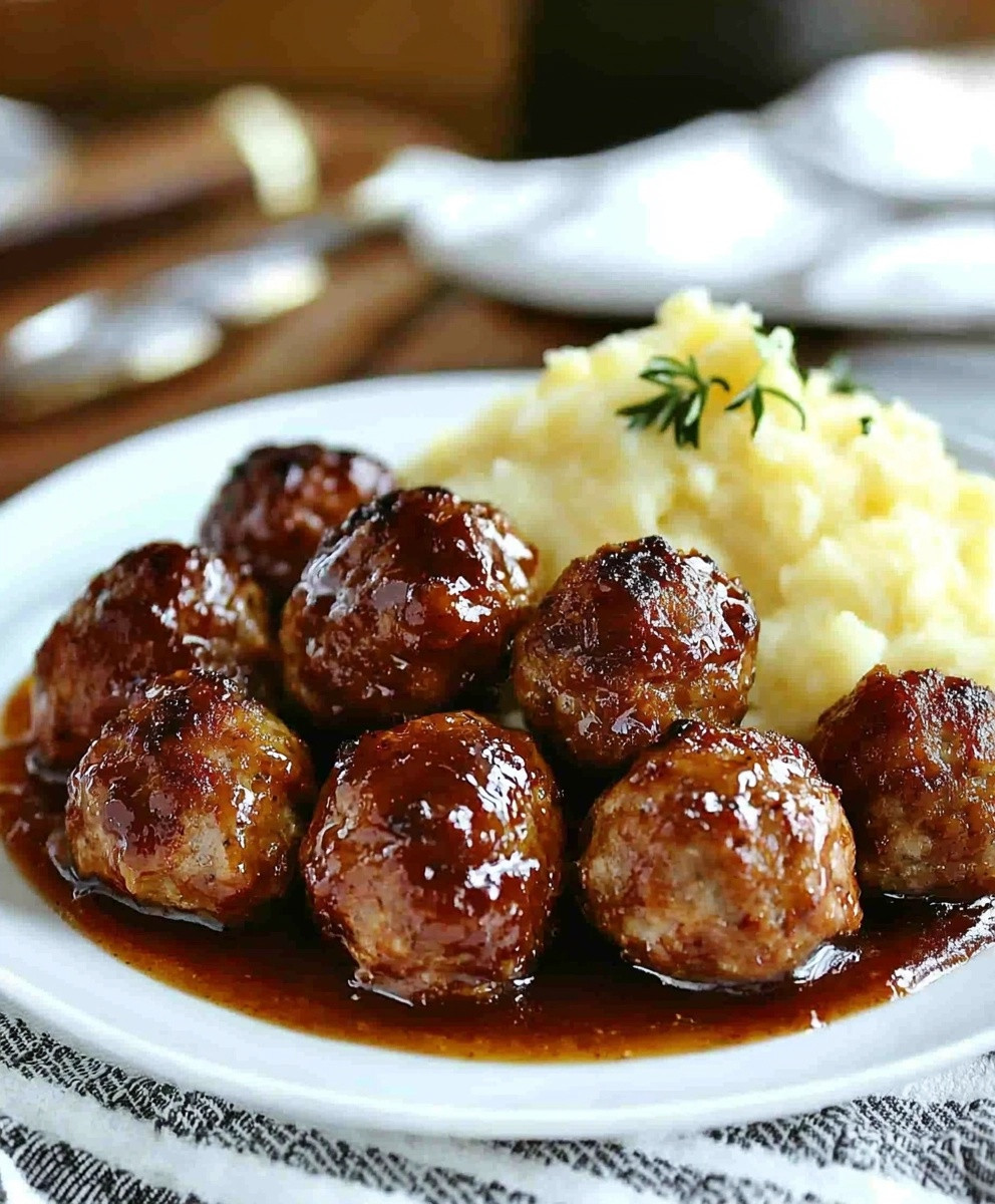 Fleischbällchen mit Kartoffelpüree