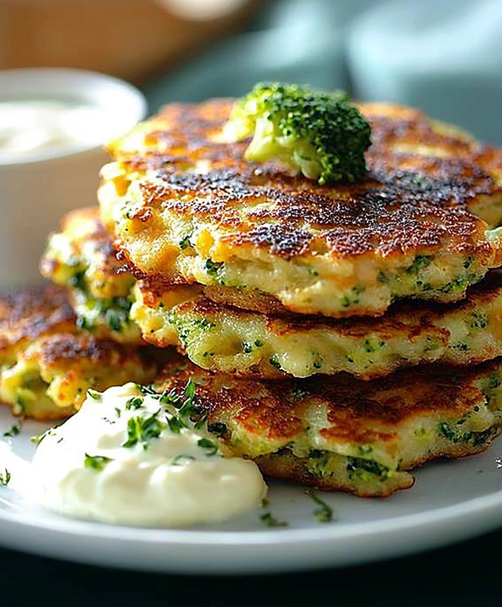 Brokkoli Käse Puffer gesund
