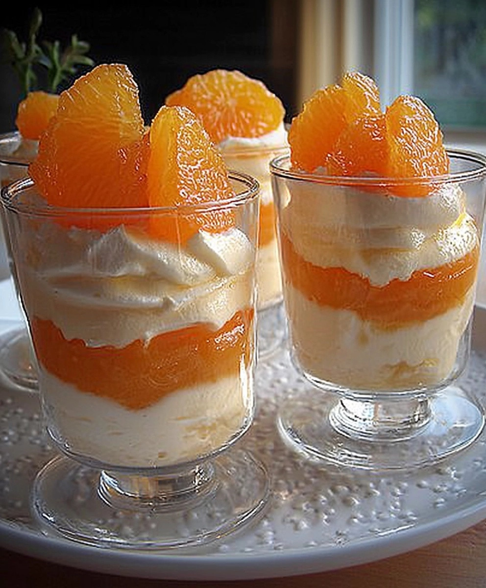 Mandarinen Quark Dessert