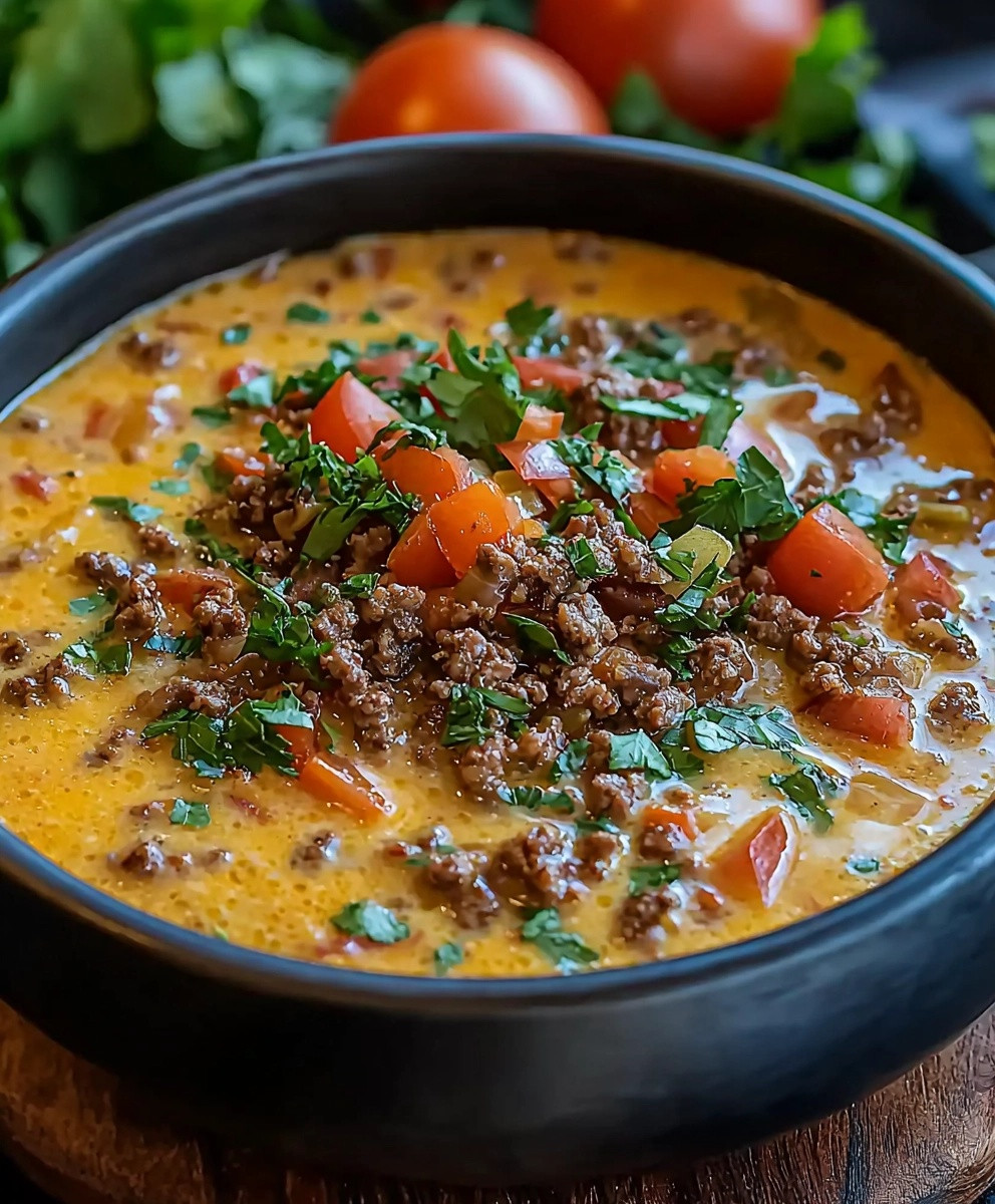 Cheeseburger Suppe kochen