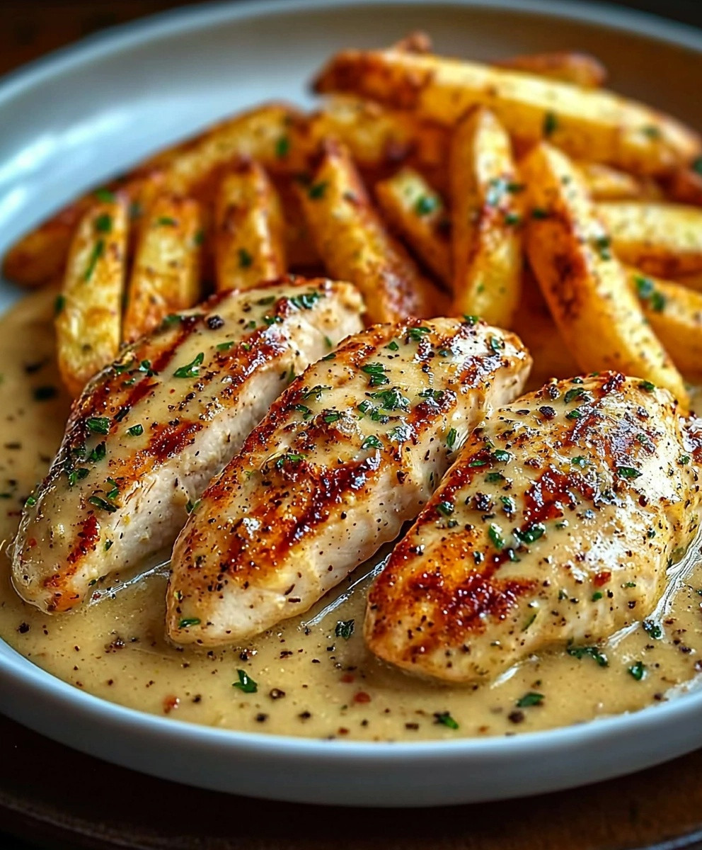 Hähnchenfilet Knoblauchsauce