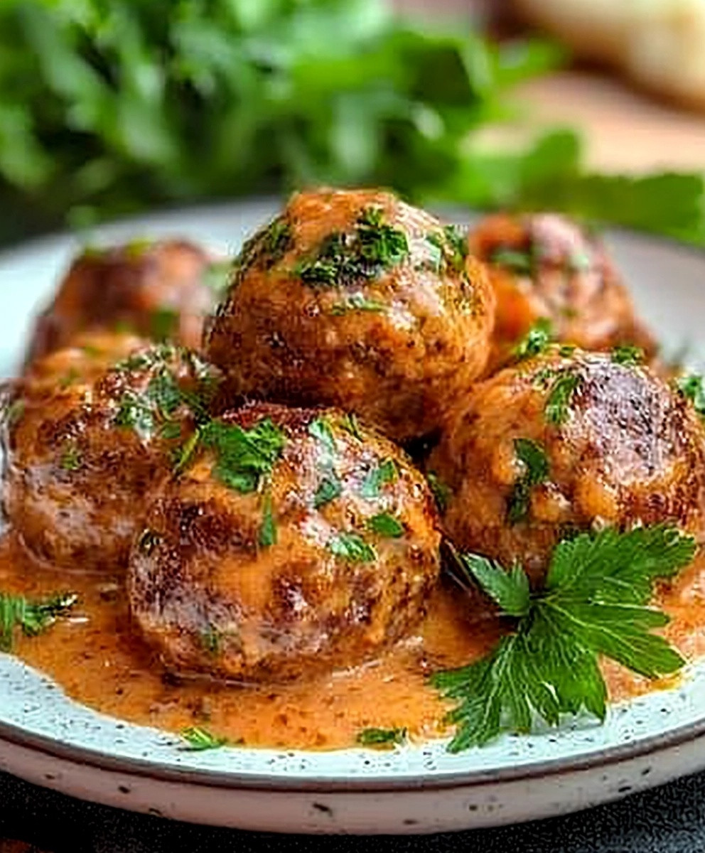 Hackbällchen Tomaten-Sahne-Sauce