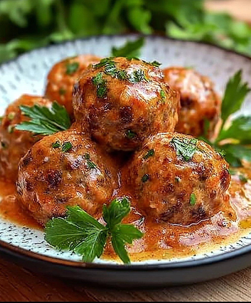 Hackbällchen Tomaten-Sahne-Sauce