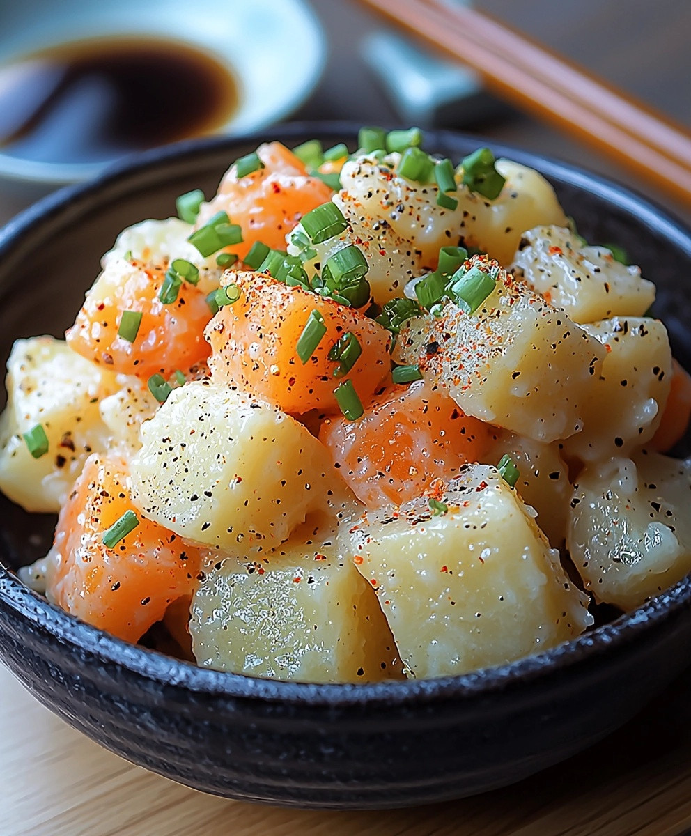 Japanischer Kartoffelsalat zubereiten