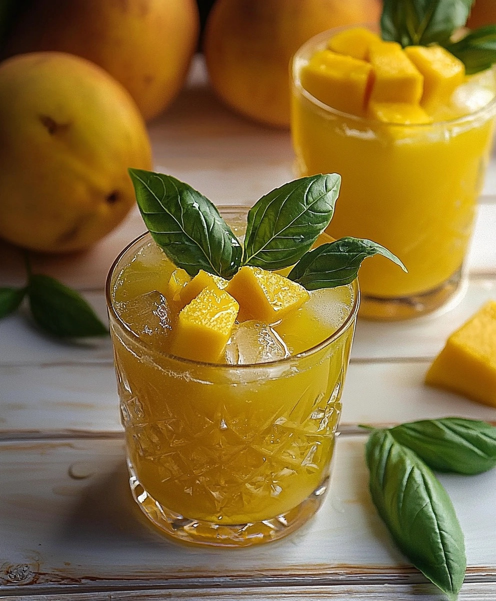 Mango Limonade Basilikum