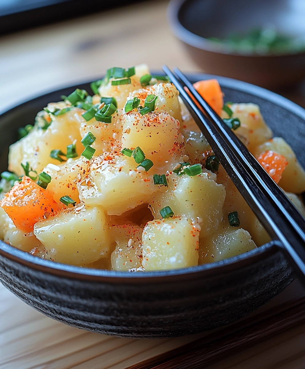Japanischer Kartoffelsalat zubereiten