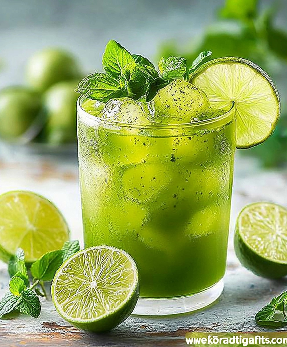 Matcha Limetten Eistee