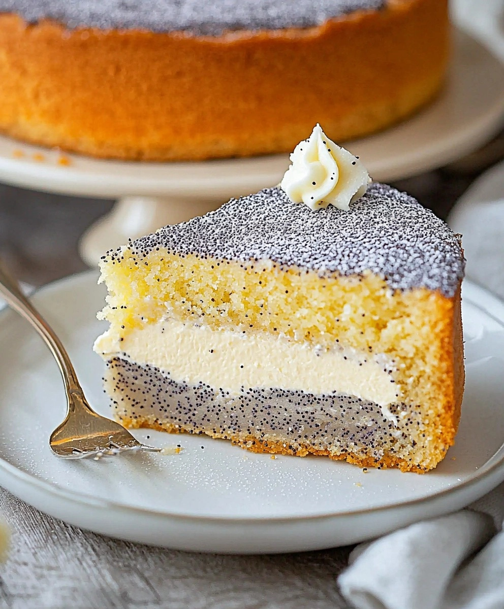 Mohnkuchen mit Schmand