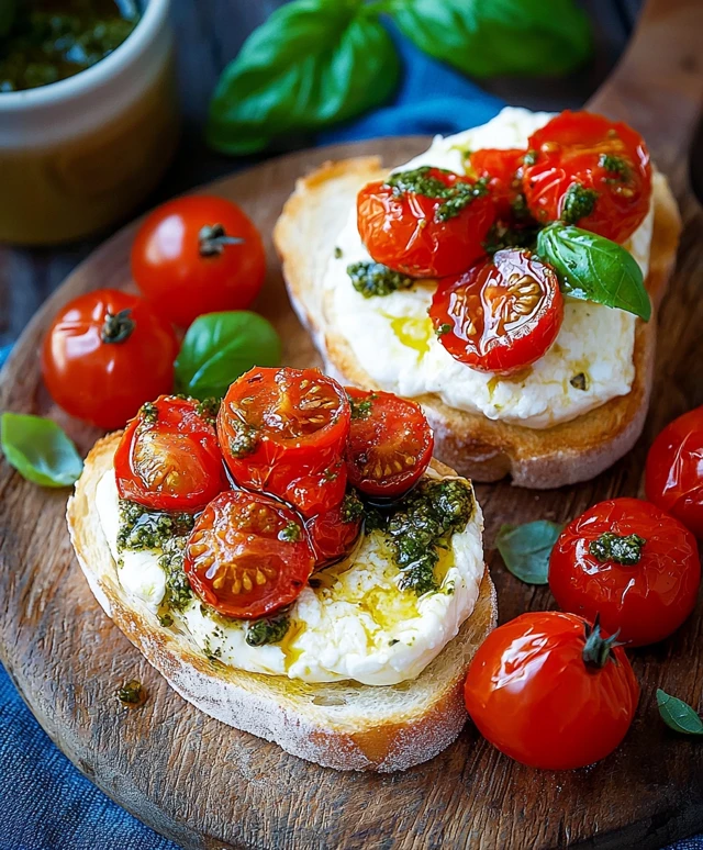Burrata Bruschetta Tomaten