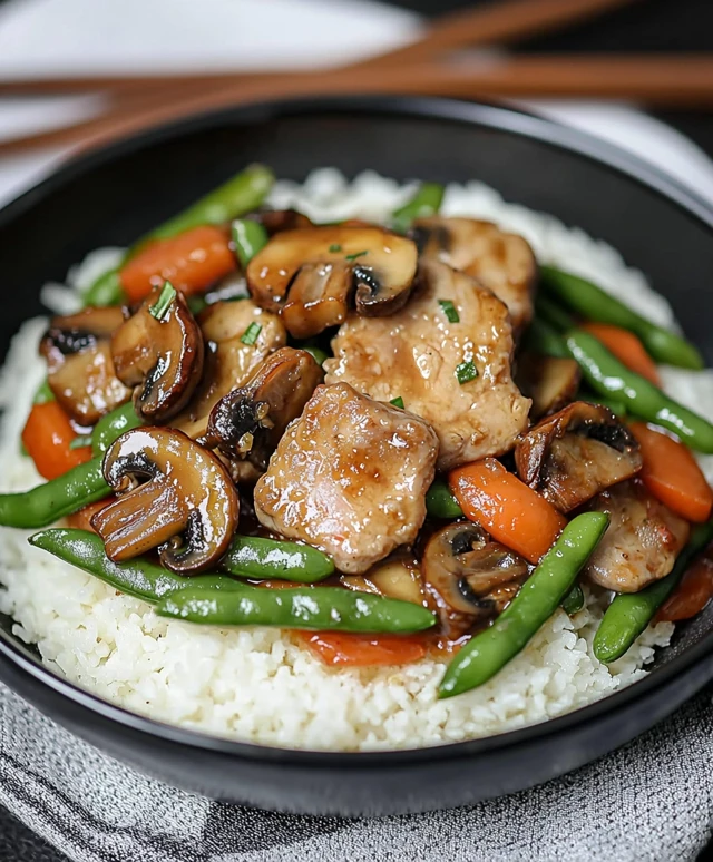 Schweinefilet Pflaumensoße Stir-Fry