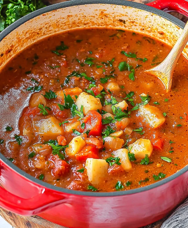 Herzhafter Gulaschsuppe