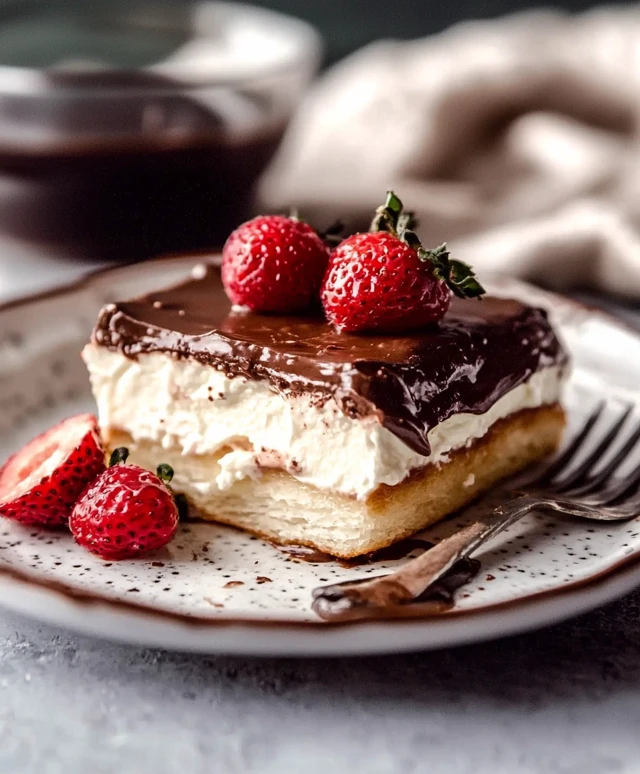 Schokoladen Eclair Kuchen
