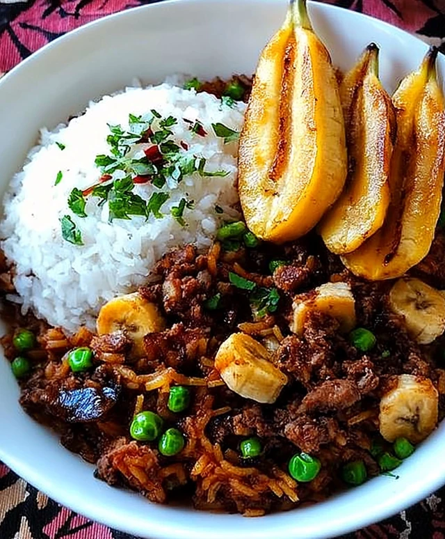 Kubanischer Reis mit Hackfleisch