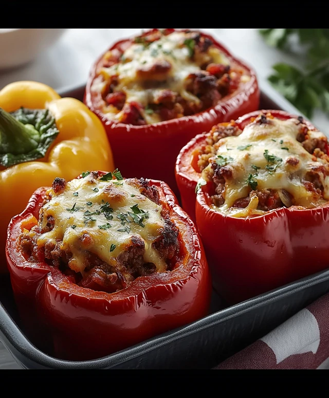 Gefüllte Paprika Gericht