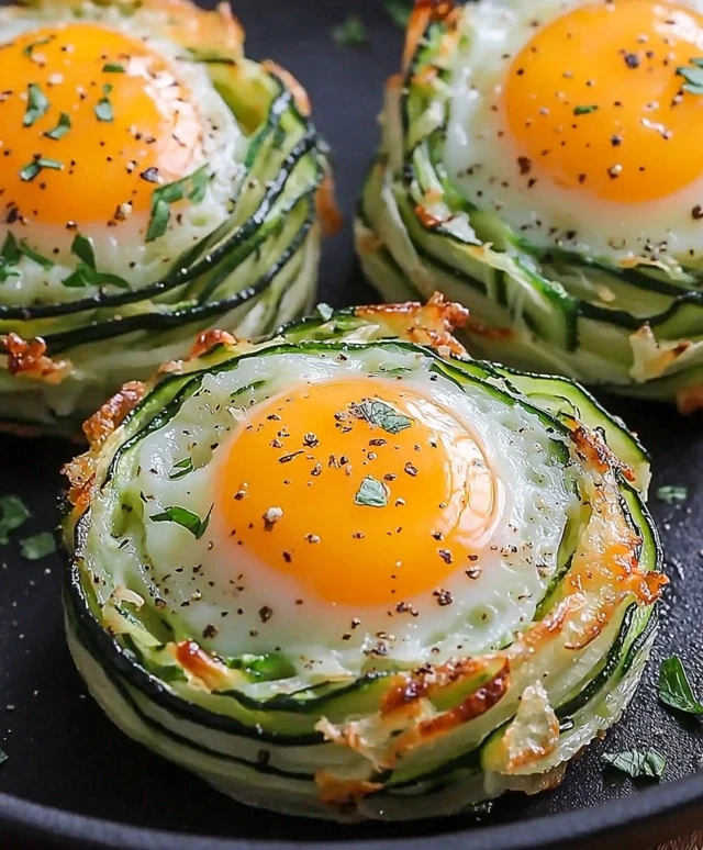 Zucchini Ei Nester