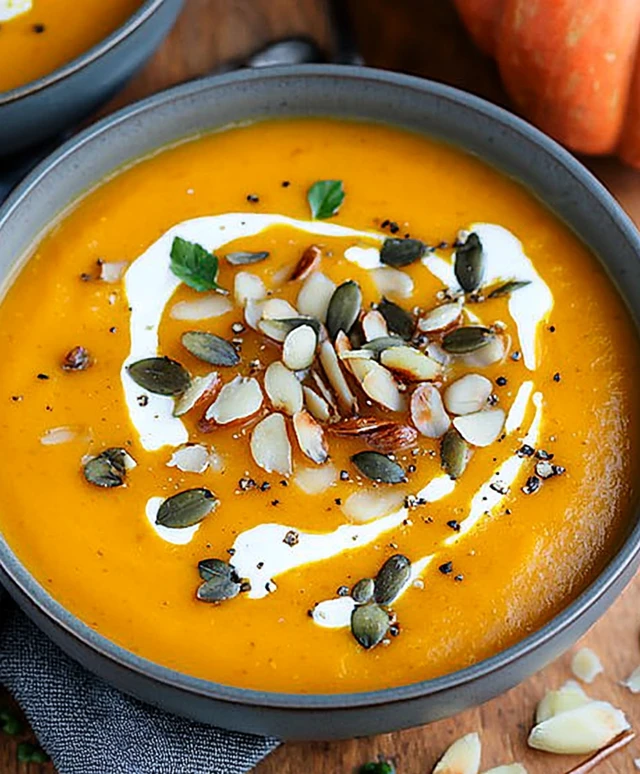 Kürbissuppe zubereiten