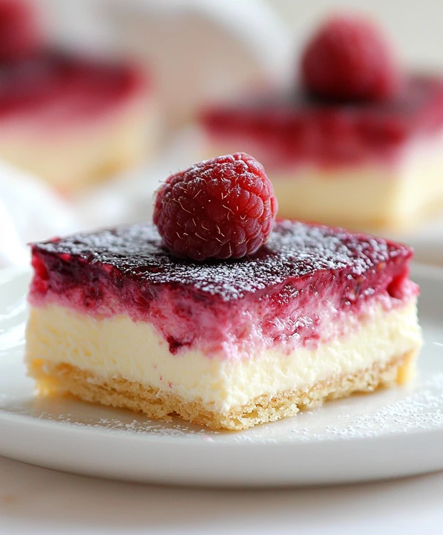 Himbeerpuddingcremeschnitten