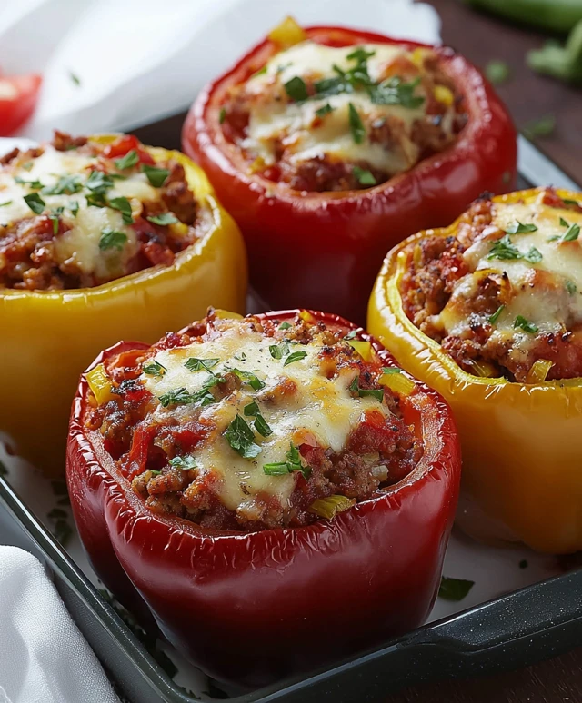 Gefüllte Paprika Gericht