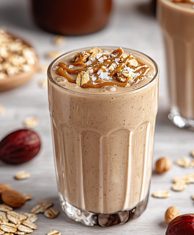 Haferkeks Shake Erdnussbutter