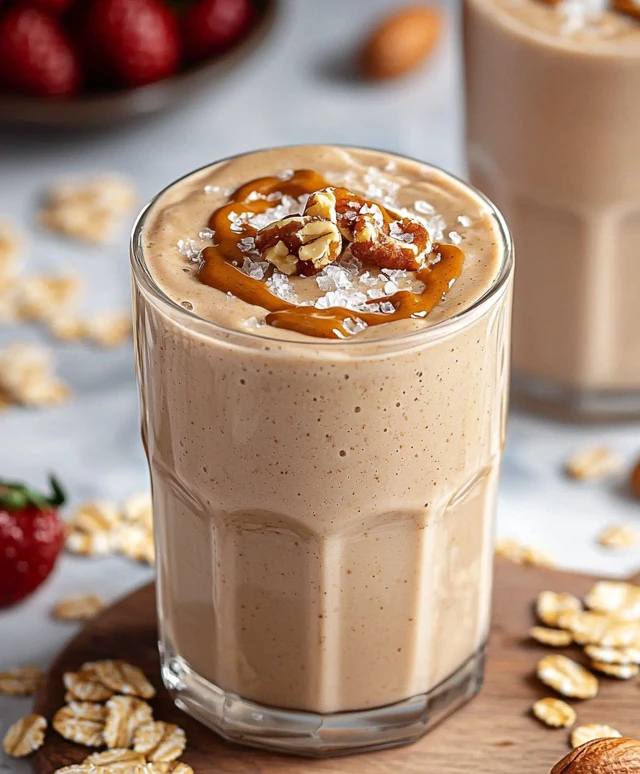 Haferkeks Shake Erdnussbutter