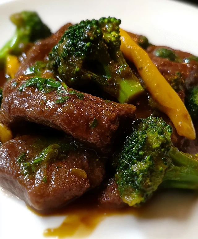Rindfleisch mit Brokkoli