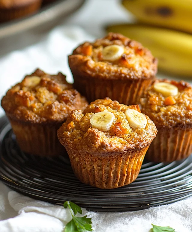 Bananen Karotten Muffins