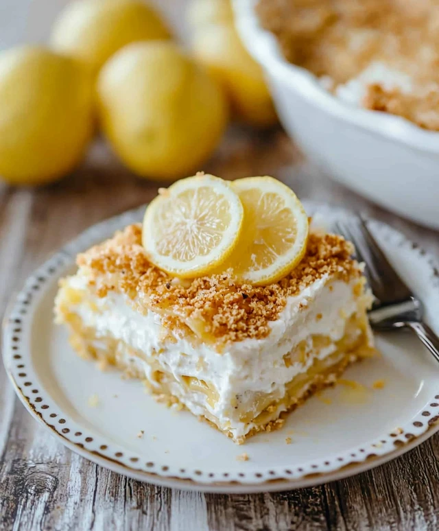 Zitronenlasagne ohne Backen
