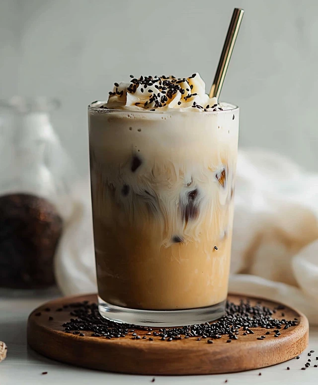 Schwarzer Sesam Latte