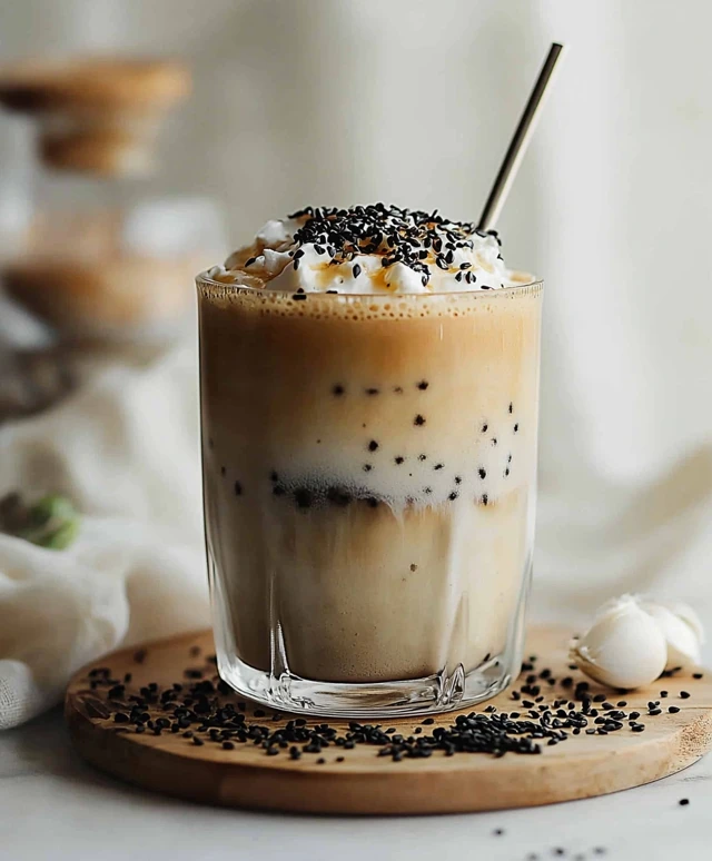 Schwarzer Sesam Latte