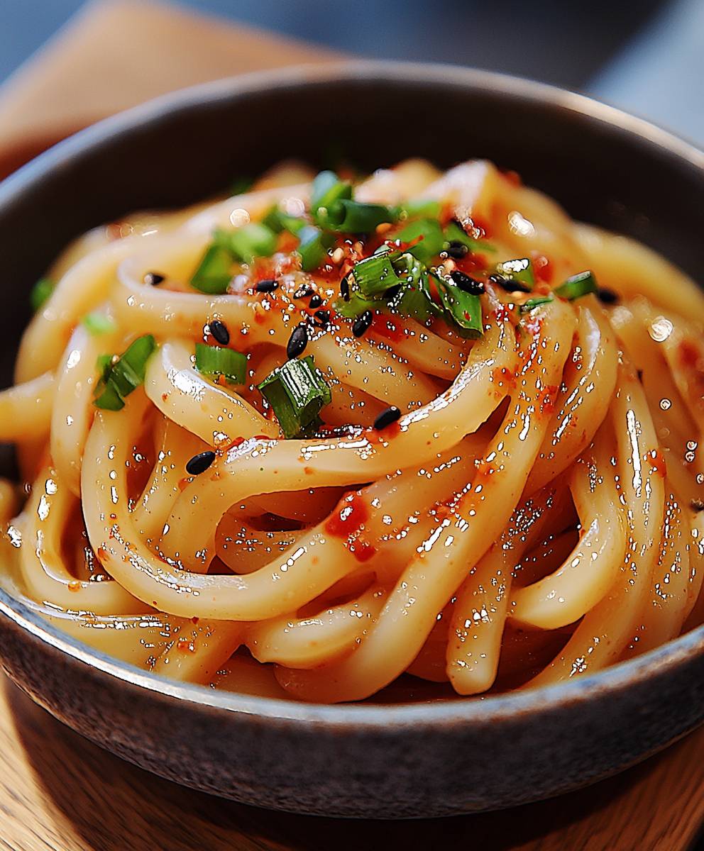 Asiatische Kartoffelnudeln Chiliöl