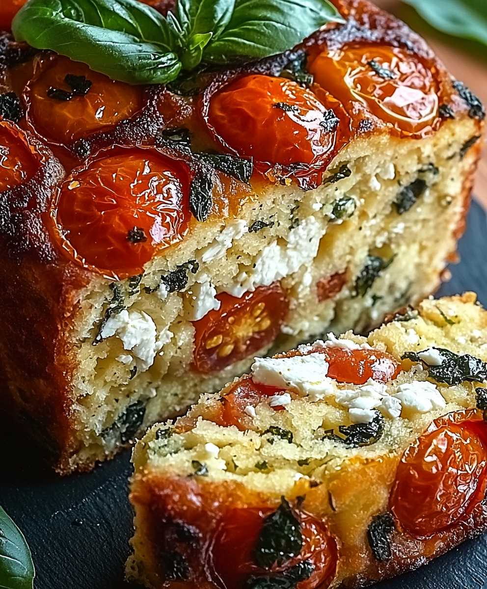 Cake salé getrocknete Tomaten Feta