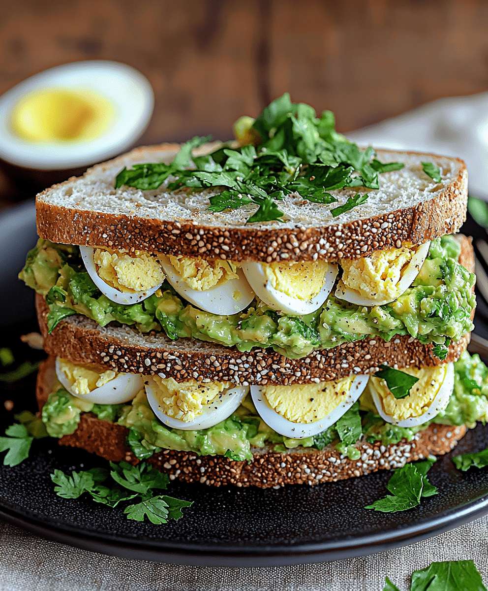 Avocado Eiersalat Stulle
