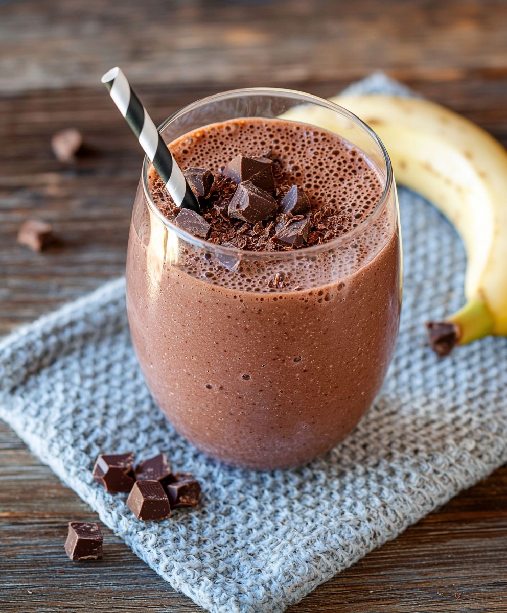 Schokoladenshake Banane selber machen