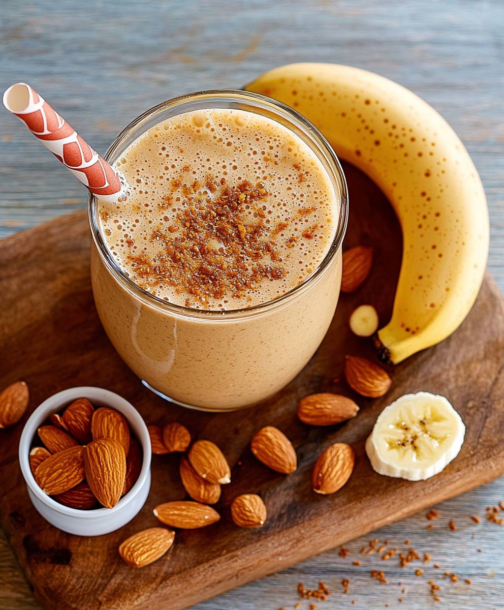 Bananen Mandel Smoothie