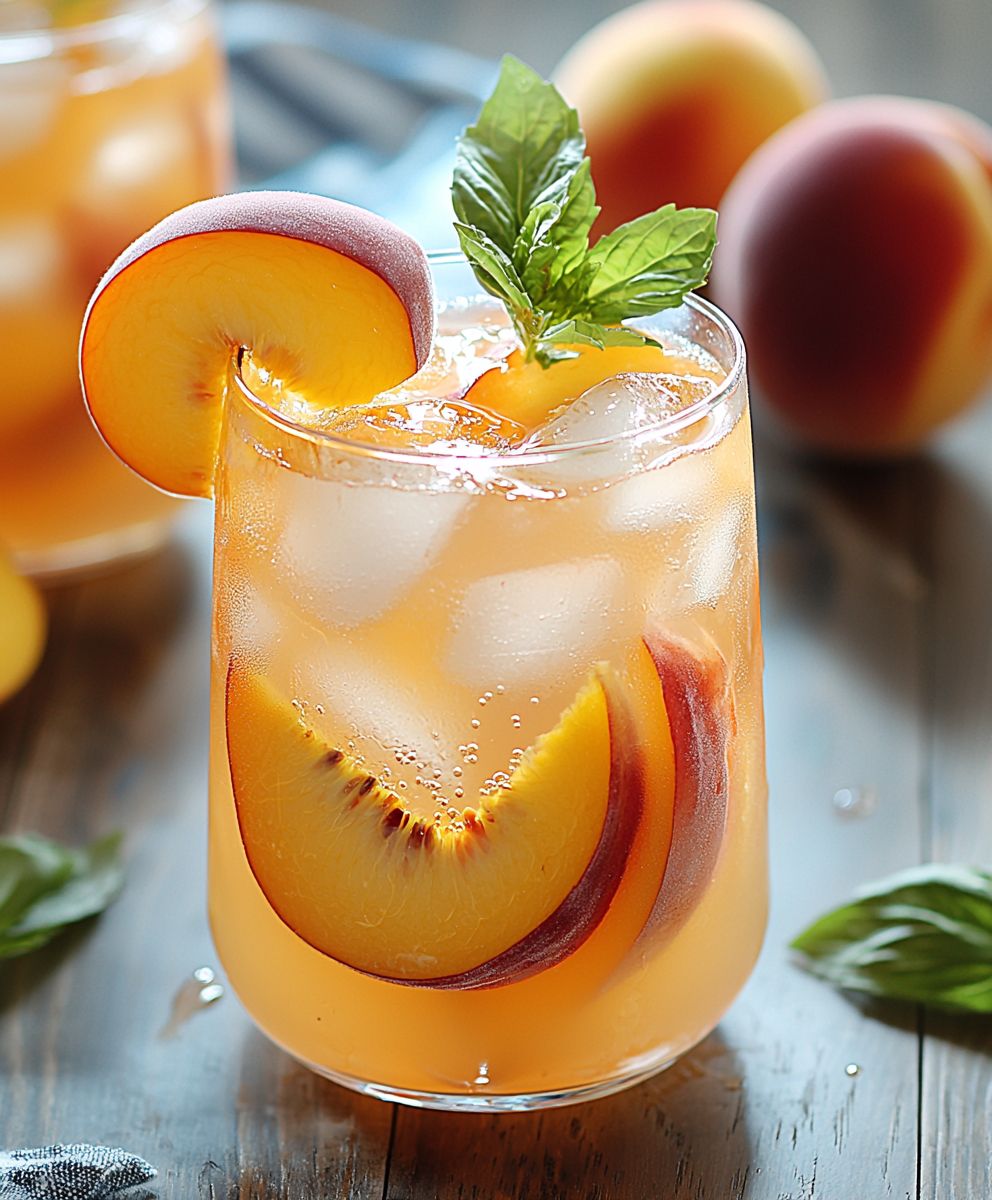 Pfirsichlimonade selber machen
