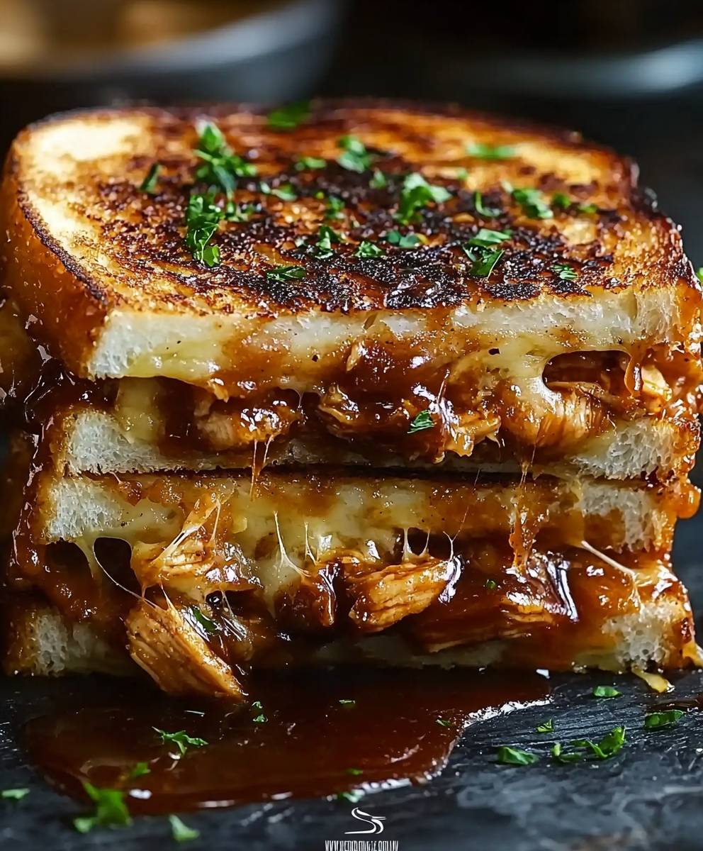 BBQ Hähnchen Gegrillter Käse