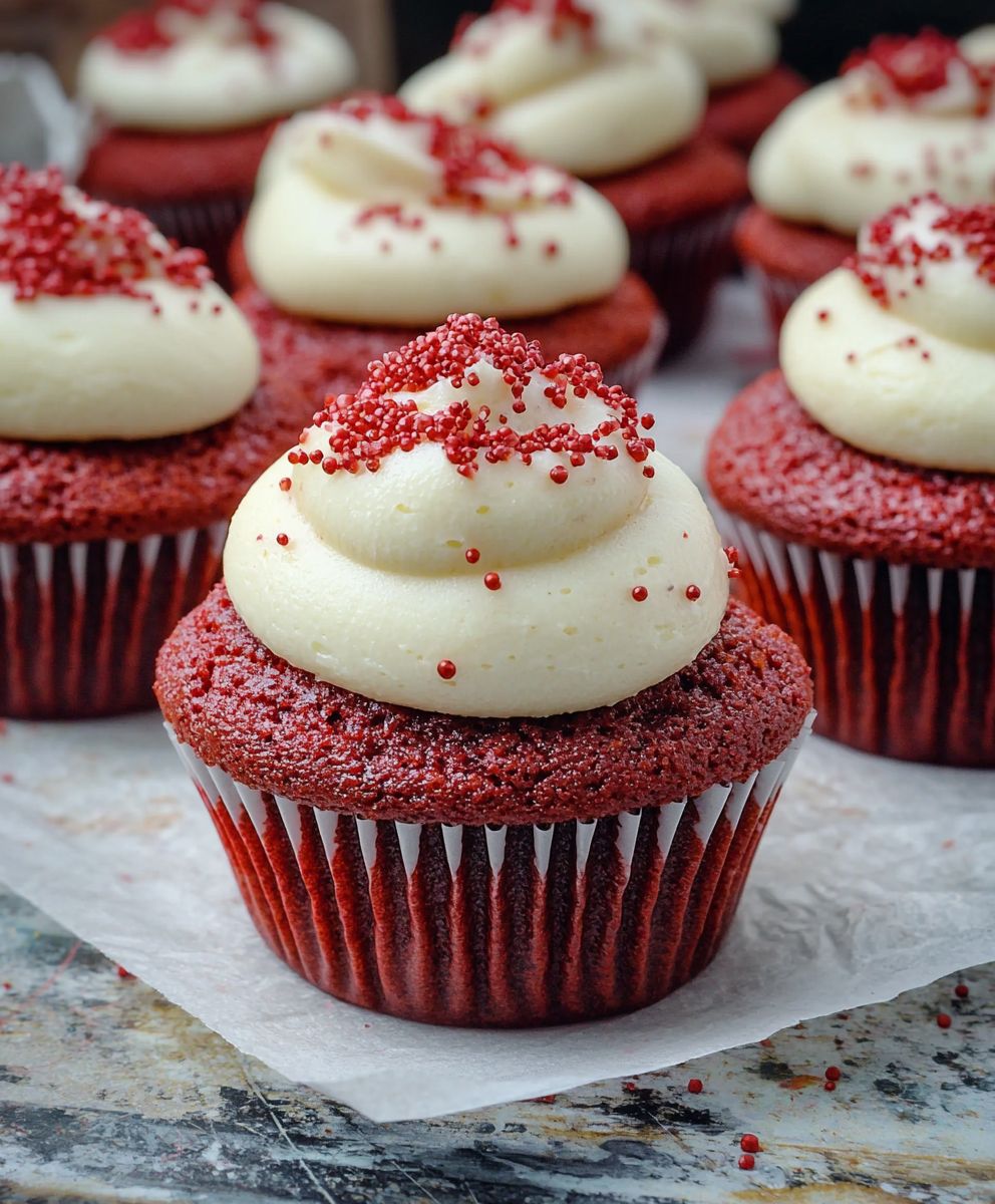 Rote Samt Cupcakes