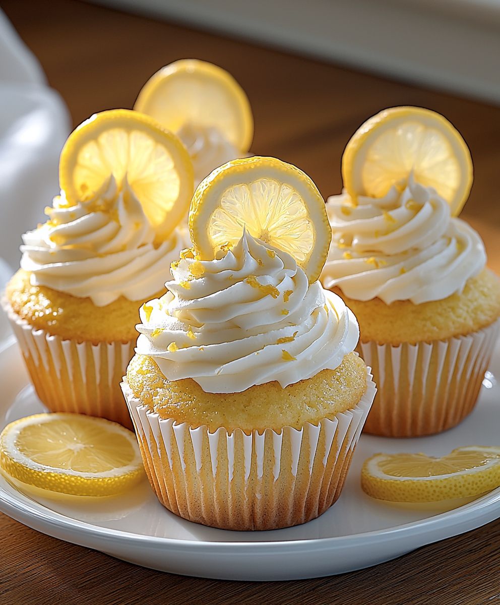 Zitronen Buttermilch Cupcakes