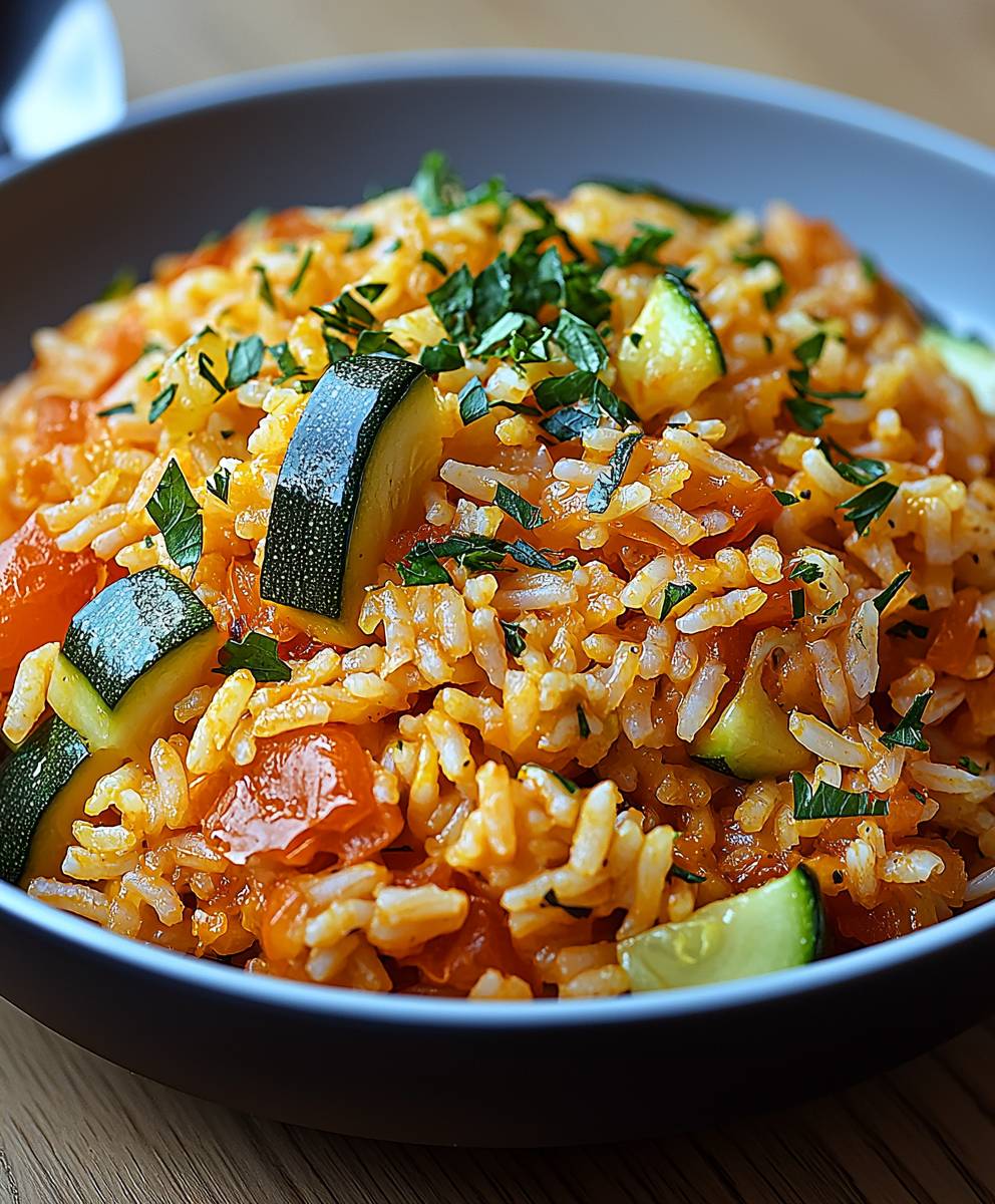 Zucchini Tomaten Reis