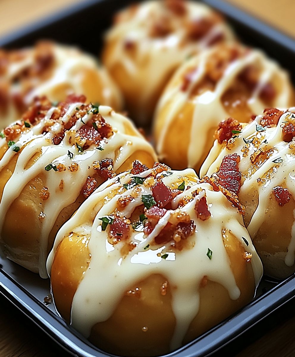 Käse Brezelbomben mit Speck