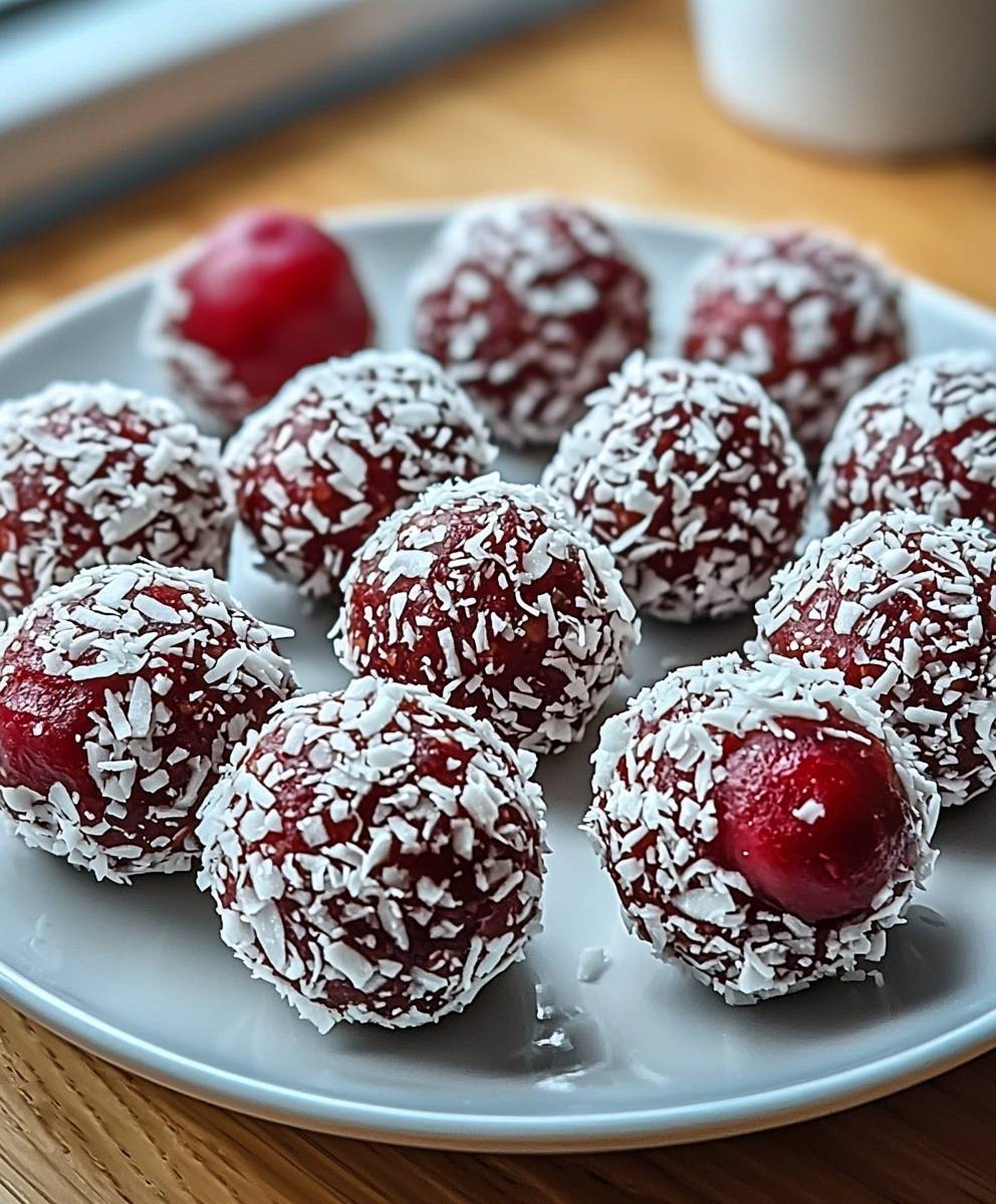 Cranberry Kokos Energiebällchen
