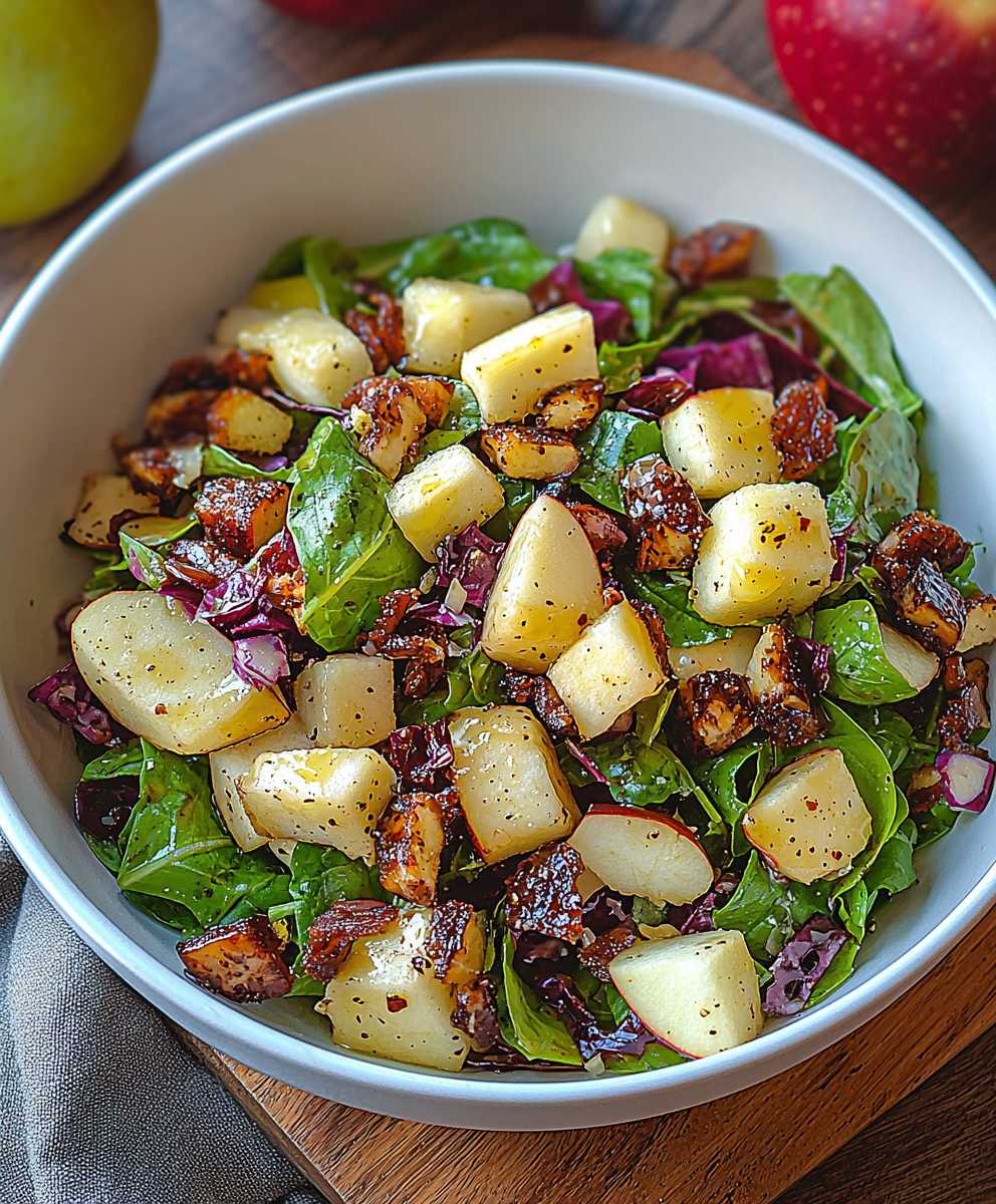Herbstlicher gehackter Salat