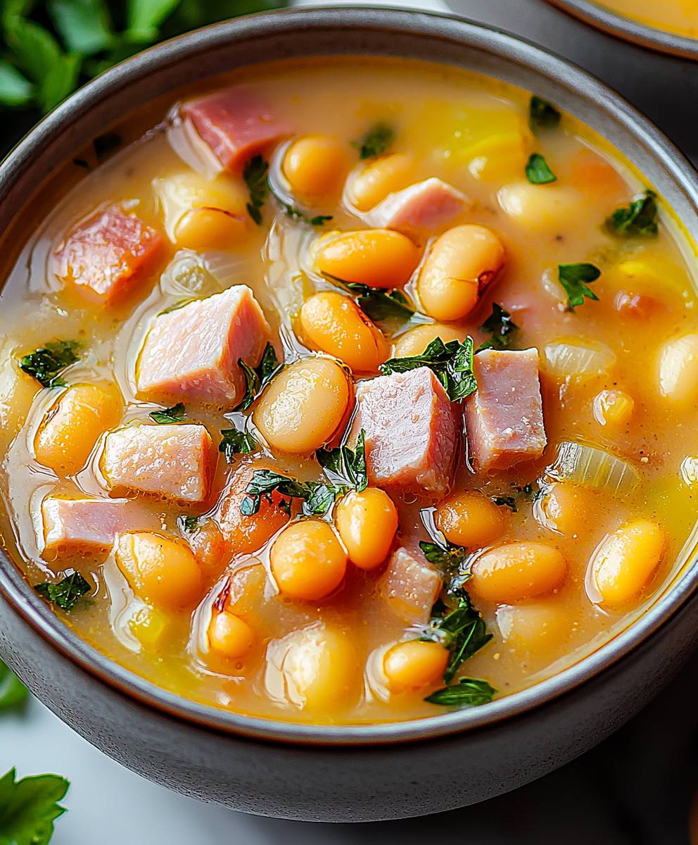 Schinken Bohnen Suppe einfach