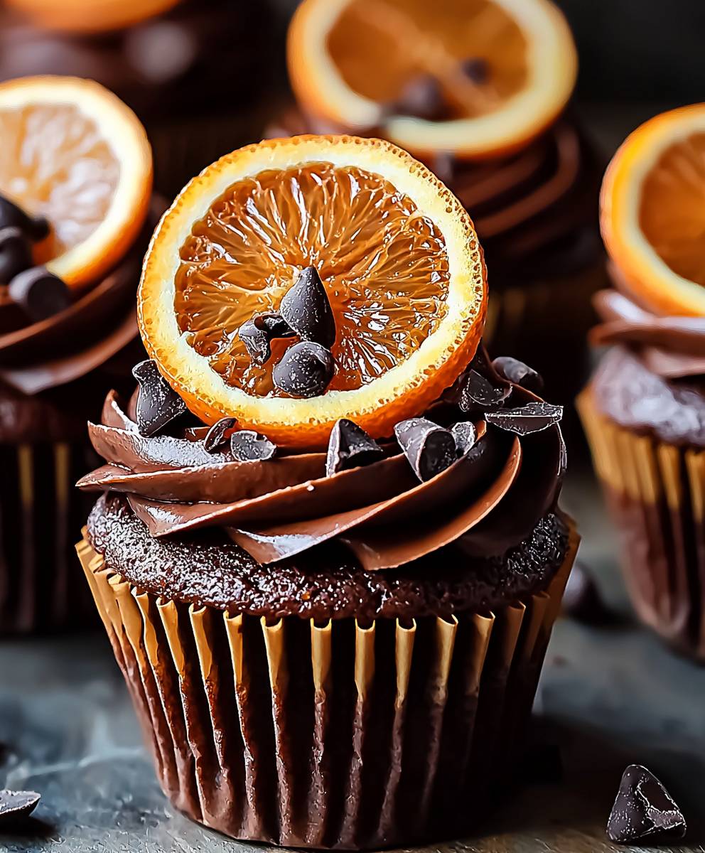 Schokoladen Orangen Cupcakes