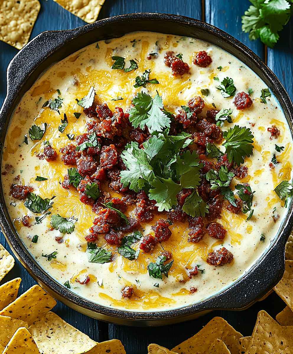 Chorizo Queso Dip cremig