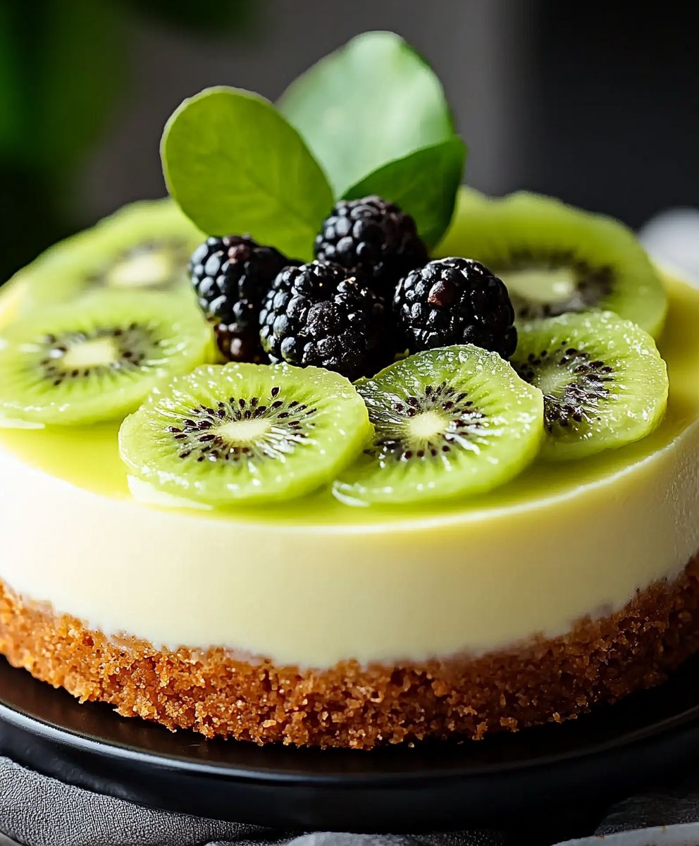 Kiwi Käsekuchen backen